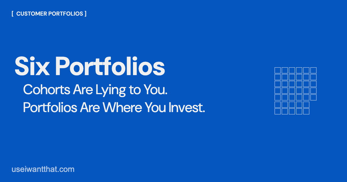 The six strategic customer portfolios found in a Shopify store